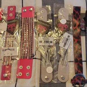 Paparazzi Pink and Leopard Print Bracelet Set